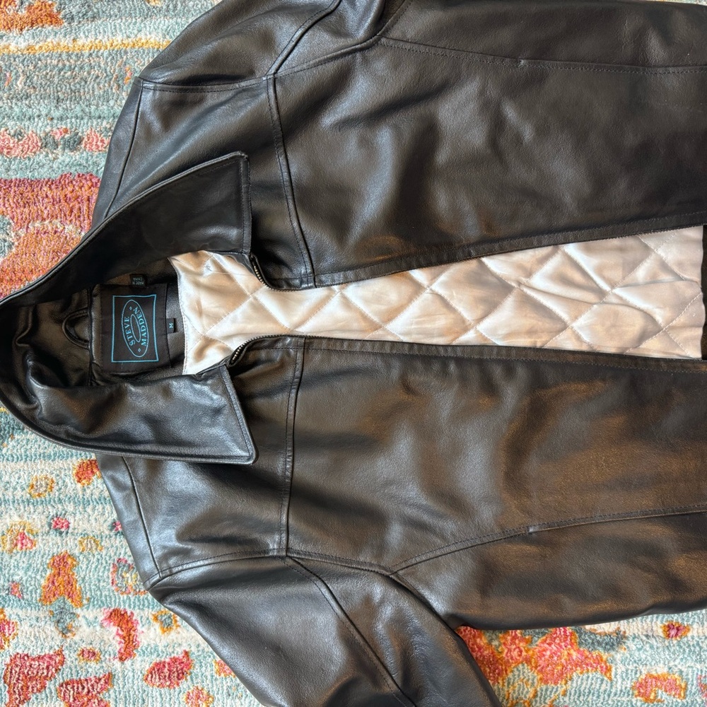 GENUINE LEATHER VINTAGE STEVE MADDEN JACKET
